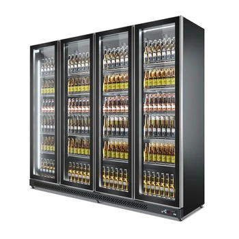 Коммерческий высококачественный холодильник с витриной для пива, холодильник с прозрачными стеклянными дверцами, охладитель напитков