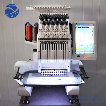 Компьютеризированная вышивальная машина Yun Yi QS-1201E с одной головкой Dahao Computer для вышивальной машины с логотипом на футболке