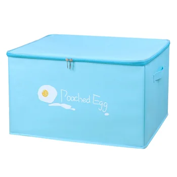Коробка для хранения одежды на молнии, тканевая художественная бытовая складная сортировочная коробка Jul1696