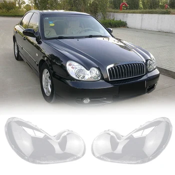 Корпус фары автомобиля, Абажур, Прозрачная крышка, стекло фары, головной свет, крышка объектива лампы для Hyundai Sonata 2003-2007