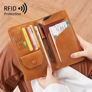 Кошелек, сумка для карт, Женский Длинный мобильный кошелек Корейской версии, Многофункциональная Дорожная сумка для паспорта, сумка для переноски