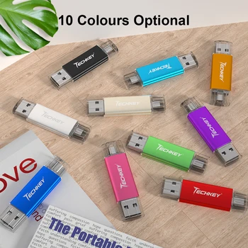Красочный OTG USB Флэш-накопитель Usb 2.0 Pen Drive для Android смартфонов/ПК 8 ГБ 16 ГБ 32 ГБ 64 ГБ 128 МБ Флешки Подарки