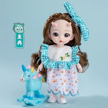 Кукла для наряда Baby Love 17 см, Имитирующая куклу-дракона, Кукла, детская игрушка, кукла-сюрприз, модель Kawaii Girl Подарок на День рождения