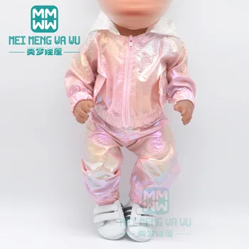 Кукольная одежда для новорожденных 43 см, куртка, юбка с блестками, Повседневный Рождественский подарок, Аксессуары для кукол