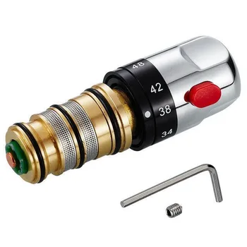 Латунный термостатический смесительный клапан, регулирующий температуру, Керамический клапан для солнечного водонагревателя, Детали клапана, Керамический картридж WJ911