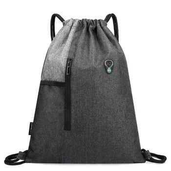 Легкий Упаковываемый рюкзак Модный Повседневный Унисекс, Спортивный рюкзак с веревкой, Школьные сумки, Дорожные пляжные сумки Для мужчин и женщин, синий