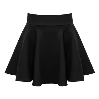Летняя женская плиссированная юбка 2023 Модная Универсальная мини-базовая юбка-шорты Винтажные Расклешенные юбки с высокой талией для дам
