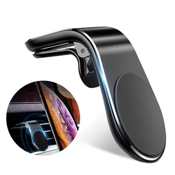 Магнитный держатель телефона GTWIN 360 в автомобиль для iPhone 12, металлическая подставка для крепления на вентиляционное отверстие для Xiaomi Mi 11, магнитный держатель GPS-телефона, кронштейн