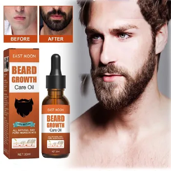 Масло для ухода за бородой для мужчин, увлажняющее бороду, для сильного густого роста, Мягкое в уходе, увлажняющее эфирное масло для ухода за бородой