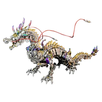 Механическая модель Дракона для поклонения своими руками, 3D Большие модели драконов, металл в стиле панк, 50 см, сложная головоломка (более 2030 шт.)