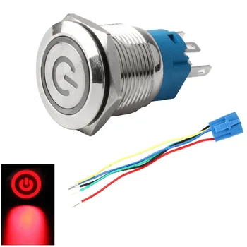 Многофункциональная светодиодная кнопка включения-выключения питания, предназначенная для широкого спектра электрооборудования 5A/250VAC