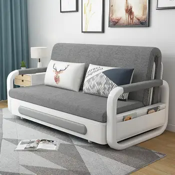 Многофункциональный раскладной диван-кровать для гостиной, небольшой квартиры, Диван-кровать из массива дерева, балкон 1,5 метра, Экономичный диван