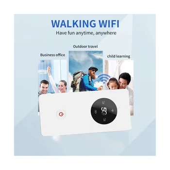 Мобильный Wi-Fi 5G MiFi Маршрутизатор Портативный карманный Wi-Fi Мобильная точка доступа Встроенный 8000 мАч для автомобильного Wi-Fi роутера Power Bank