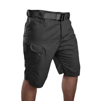 Мужские Городские военные тактические шорты, уличные водонепроницаемые износостойкие шорты-карго, быстросохнущие походные брюки большого размера с несколькими карманами