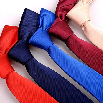Мужские галстуки длиной 6 см, однотонный галстук, зеленый, белый, красный, черный, синий, тонкий галстук, деловые мужские галстуки, дизайнерские высококачественные