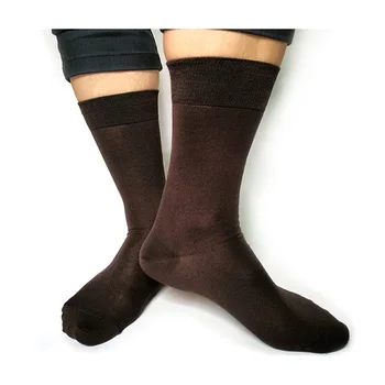 Мужские однотонные носки для Деловых мужчин, Высококачественные Брендовые Кофейные платья, Костюмы, Носки, Новая Мода для мужчин Sox