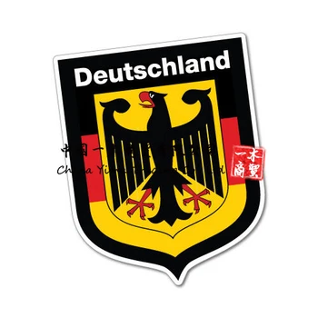 Немецкий щит Наклейка Deutschland Флаг Бампер Водонепроницаемый Винил