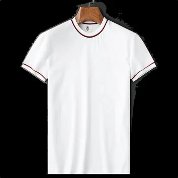 Новая летняя мужская корейская версия футболки с круглым вырезом и короткими рукавами для молодых и средних лет, Повседневный трендовый Универсальный Тонкий топ