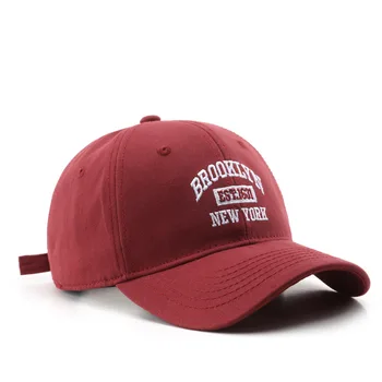 Новая модная бейсболка для женщин и мужчин, хлопковая Бруклинская шляпа с вышивкой, Повседневная бейсболка, Летняя кепка с солнцезащитным козырьком, унисекс