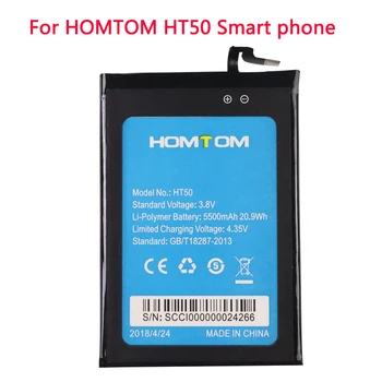 Новая оригинальная замена батареи HOMTOM HT50, 5,5-дюймовые резервные батареи емкостью 5500 мАч, замена для смартфона HOMTOM HT50