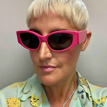 Новые Модные Солнцезащитные очки с большой Оправой, Сексуальные Фиолетовые Солнцезащитные очки 