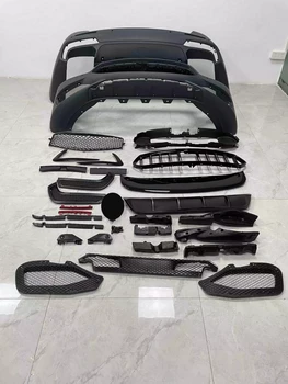 Обвес переднего заднего бампера решетка маска в сборе для Maserati Quattroporte 2014 обновление до нового стиля, аксессуары для рамы противотуманных фар
