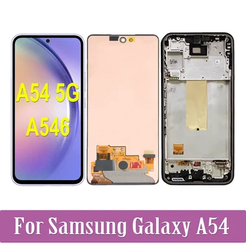 Оригинальный AMOLED Для Samsung Galaxy A54 5G SM-A546V ЖК-дисплей с Сенсорным экраном, Дигитайзер Для Samsung A546 A546U A546E A546B/DS LCD