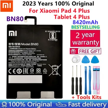 Оригинальный сменный аккумулятор Xiao Mi Tablet BN80 для Xiao Mi Pad 4 Plus Tablet 4 Plus, аккумуляторы большой емкости 8420 мАч + наборы инструментов
