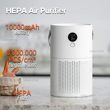 Очиститель воздуха с H13 True HEPA фильтром, ультра тихий воздухоочиститель для домашней спальни