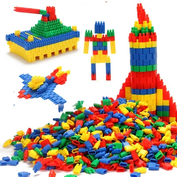 Пластиковая Сборка Пуля Строительные Блоки Игрушки для Мальчиков Девочек Вставные Блоки Пуля Монтессори Развивает Интеллект Обучающая Игрушка
