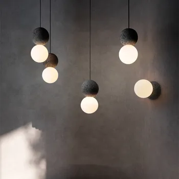 Подвесной светильник Origo из Скандинавского стекла, подвесной светильник для гостиной, украшения кухонного стола, Столовой, Спальни, Двойная Шаровая люстра