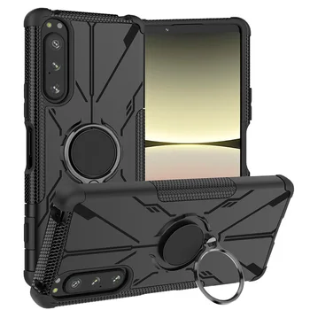 Полный Чехол Для Sony Xperia 5 IV Case Armor Магнитная Присоска-Подставка Бампер Чехол Для Sony Xperia 5 IV Чехол Для Sony Xperia 5 10 IV