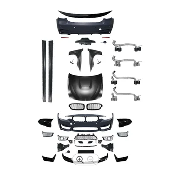 Полный обвес бампера для 3 серии F30 M3 Bodykit 2013-2018 Боковые юбки Выхлопная труба и капот Крыло Спойлер Решетка радиатора
