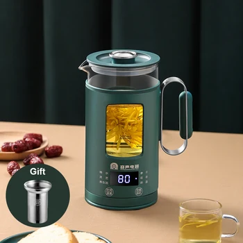 Портативный Многофункциональный Электрический Чайник из нержавеющей Стали, сохраняющий здоровье, с фильтрующим стеклом, чайник для кипячения теплого чая, горячая вода