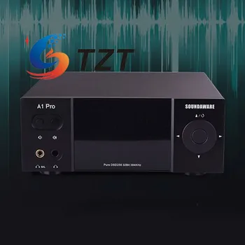 Потоковый музыкальный плеер TZT A1PRO, Цифровой проигрыватель, декодирующий усилитель, черный/Серебристый, стандартная версия для SOUNDAWARE
