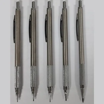 Профессиональный металлический механический карандаш с постоянным сердечником 0,5 0,7 0,9 1,3 2,0 мм для учащихся начальной школы деловых людей