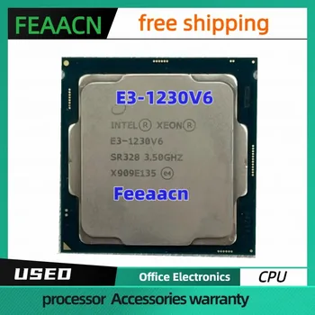 Процессор Usado Xeon E3-1230V6 3,50 ГГц 8M LGA1151 E3 1230 V6 Processador Четырехъядерный Настольный E3-1230 V6 Frete grátis E3 1230V6