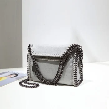 Ретро Сумки через плечо для женщин, сумка на ремне с цепочками, высококачественные дизайнерские сумки известного бренда, женская сумка-мессенджер с клапаном, сумка-мешок