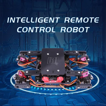 Робот-паук Arduino DIY Kit, наборы четвероногих роботов, Ходячий стержень, ползающий робот, детская обучающая научная игрушка для программирования роботов