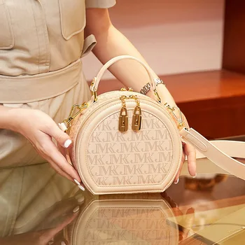 Роскошная женская брендовая круглая сумка для пирога, дизайнерская сумка старшего поколения, универсальная модная ретро-сумка, сумка через плечо, вестернизированная сумка