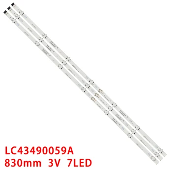 Светодиодная лента из 7 ламп для LG innotek 17Y 43 дюймов A-Type 43LJ61_FHD_L 43UJ630V 43UJ634V-ZD 43LJ594V-ZA HC430DUN NC430DGG-AAFX3 43LJ634V