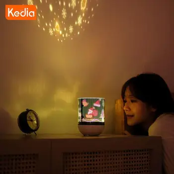 Светодиодный проектор Galaxy для детской спальни, лампа Звездное небо, ночник, Звездная мечта, Вращающийся Подарок на День Рождения, Рождественский подарок, атмосферный свет