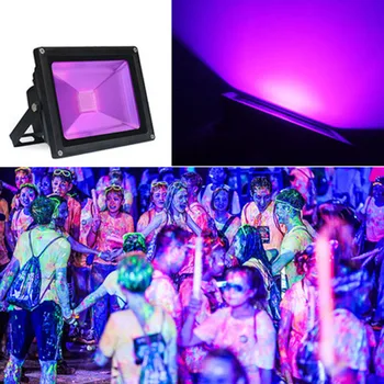 Светодиодный прожектор индукции человеческого тела с фиолетовым светом, освещение вечеринок и сценических площадок, аквариум, УФ-излучение для росписи тела