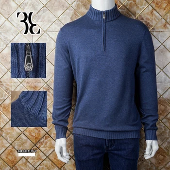 Свитер BILLIONAIRE OECHSLI, Кашемировый мужской свитер 2024, новая теплая осенне-зимняя вышивка, Высокий воротник, эластичная мода, большой размер M-4XL