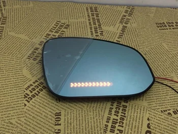 Синее Зеркало заднего Вида со Светодиодным Обогревом Сигнала Поворота, Монитор Слепой зоны для Honda Vezel 2015 Crider 12-18, 2 шт