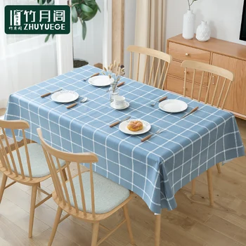 Скатерть из ПВХ, водонепроницаемая и маслостойкая прямоугольная скатерть для обеденного стола, коврик для чайного стола