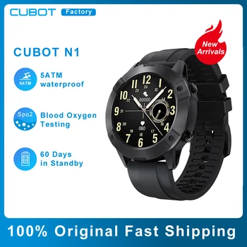 Смарт-часы Cubot N1 25 Дней Выносливости 5ATM Кислорода в крови Фитнес Мониторинг Сна 13 Спортивных Режимов Smartwatch Для Мужчин И Женщин