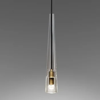 Современный минималистичный подвесной светильник из прозрачного стекла для гостиной Потолочные подвесные светильники Лампа для столовой Home Deco Hanglamp