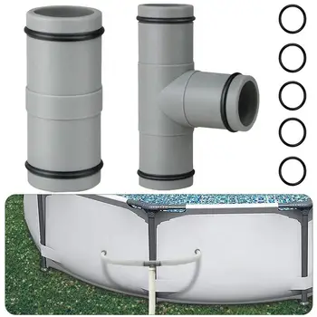 Соединитель шланга для бассейна Фильтр-Насос Адаптер для шланга 32 мм Вкл/выкл Плунжерный клапан Герметичная Замена Наружного оборудования
