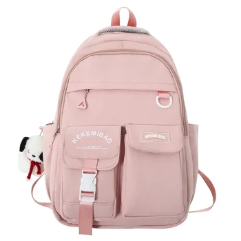 Сумки для средней школы для девочек-подростков, Студенческий рюкзак, Женская нейлоновая сумка для книг, Корейский рюкзак